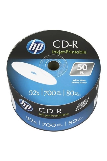 Диск НР CD-R 700MB 52X IJ PRINT (Без шпинделя 50 шт) 69301 /CRE00070WIP-3